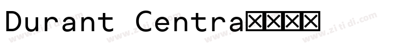 Durant Centra字体转换